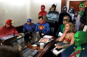 Situation Room Superheros - Bin Laden